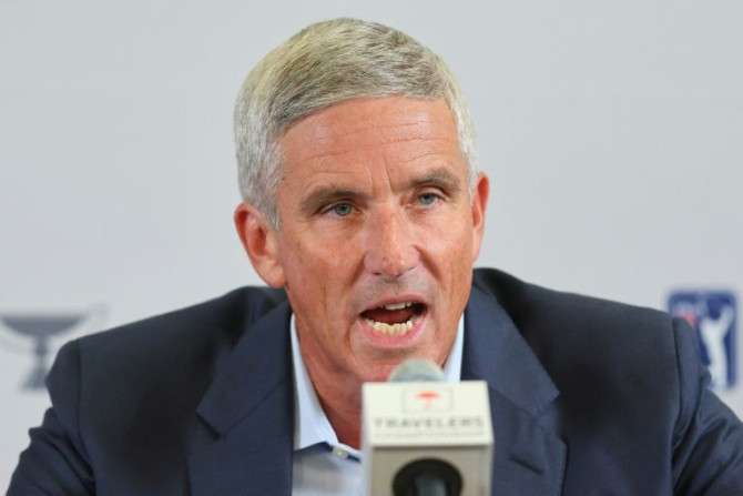 PGA Tour Commissioner Jay Monahan announces a revamp of the PGA Tour designed to counter the rise of the Saudi-backed LIV Golf series