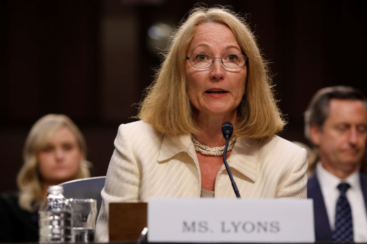 Susanne Lyons, Acting Chief Executive Officer of United States Olympic Committee testifies before a Commerce Subcommittee hearing entitled "Strengthening and Empowering U.S. Amateur Athletes: Moving Forward with Solutions" on Capitol Hill in Washington, U