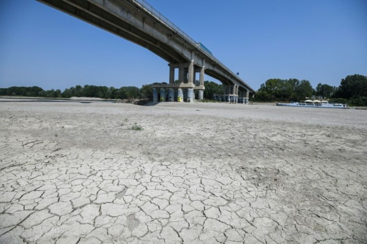 The Po River is suffering its worst drought for 70 years.Â 