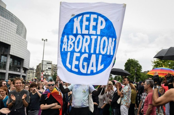 Protesters defended abortion rights for a second day running in Paris, this time at the annual Pride Parade