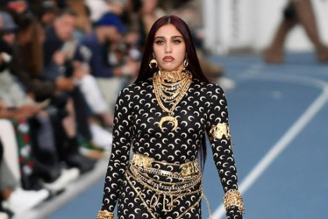 Madonna's daughter Lourdes Leon sported a tradesmark Marine Serre outfit
