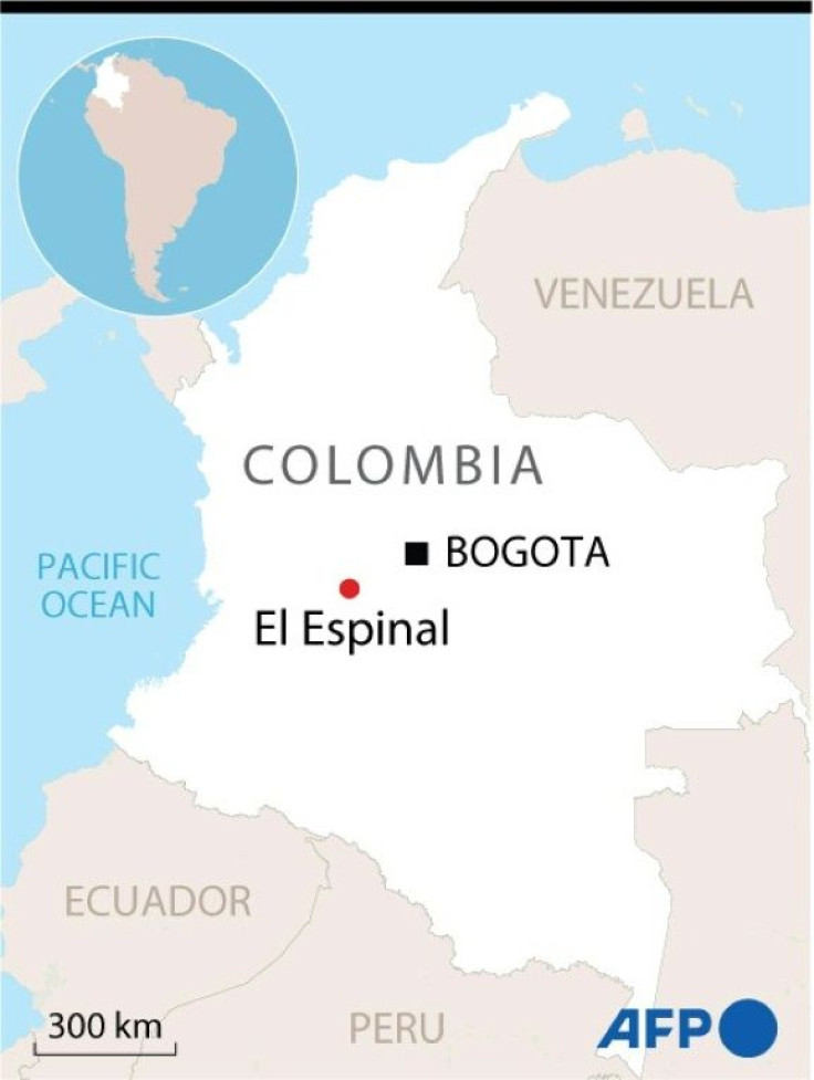 Map locating El Espinal in Colombia