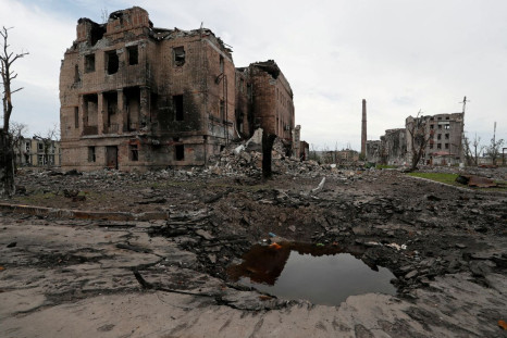 Destroyed facilities are seen at the Azovstal steel plant during the Ukraine-Russia conflict in the southern port city of Mariupol, Ukraine May 22, 2022. 