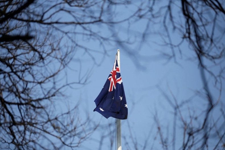 An Australian flag is pictured at its embassy in Beijing, China January 24, 2019. 