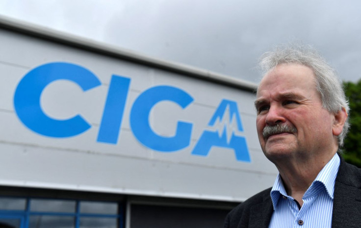 Irwin Armstrong, founder and CEO of CIGA Healthcare Ltd. poses for a photograph after an interview with Reuters at his factory, in Ballymena, Northern Ireland June 17, 2022.