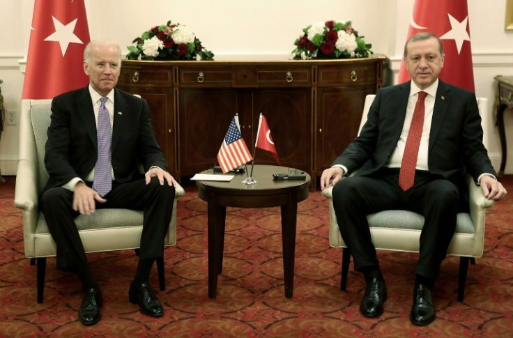 US President Joe Biden meeting with Turkish President Recep Erdogan in 2016 when Biden was vice president