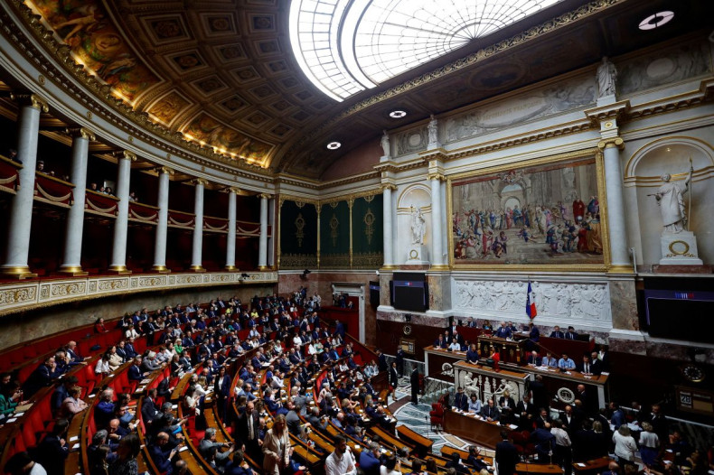 A general view shows the hemicycle during the opening session of the National Assembly in Paris, France, June 28, 2022. 