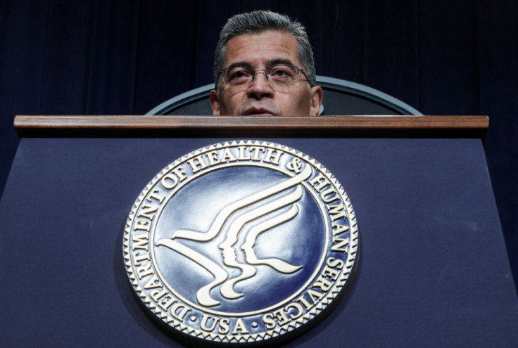 U.S. Health and Human Services Secretary Xaviar Becerra holds a news conference to unveil the Biden administration's action plan following the overturning of Roe v Wade, at the Department of Health and Human Services in Washington, U.S., June 28, 2022. 