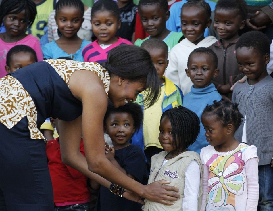 Michelle Obama in S. Africa