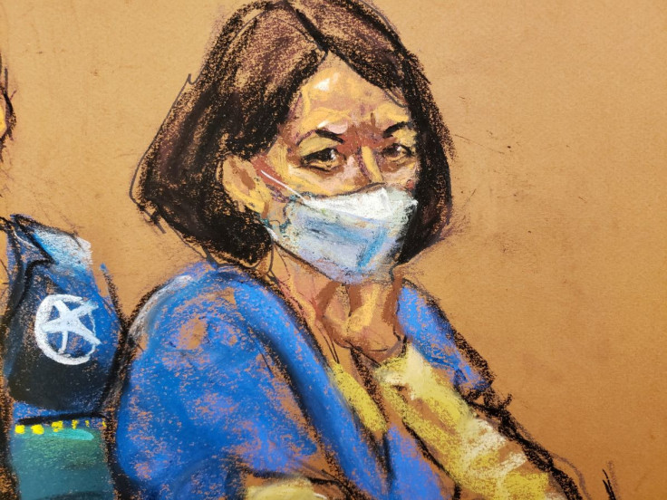 Jeffrey Epstein associate Ghislaine Maxwell attends her sentencing hearing in a courtroom sketch in New York City, U.S. June 28, 2022. Maxwell was convicted on December 29, 2021 on five of the six counts she faced for helping the late financier and convic