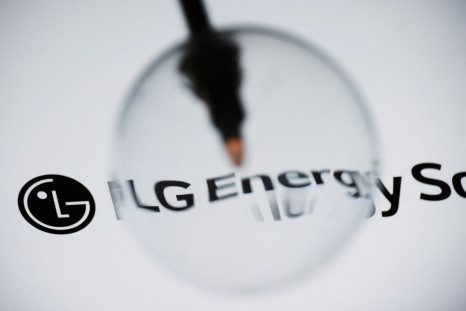 The logo of LG Energy Solution is pictured at its office building in Seoul, South Korea, November 23, 2021. Picture taken November 23, 2021.    