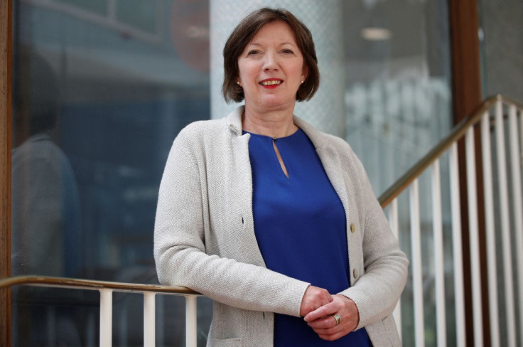 Frances O'Grady, General Secretary of the British Trades Union Congress poses for a photograph following an interview with Reuters journalists, in London, Britain, June 28, 2022. 