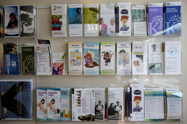 Information pamphlets are seen at the Women's Health Clinic, which offers reproductive care, including abortions, in Winnipeg, Manitoba, Canada June 28, 2022. 