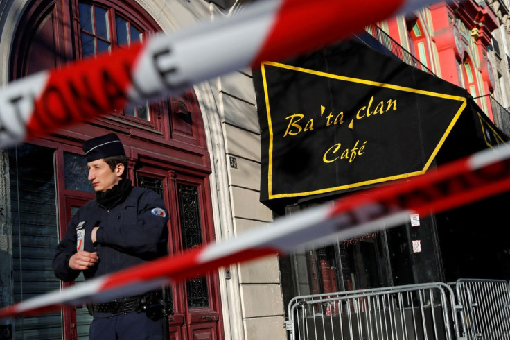 French police block the access to the Bataclan concert hall before the visit of members of a French parliamentary committee investigating government measures to fight shooting and bombing attacks at the site four months after a series of attacks at severa