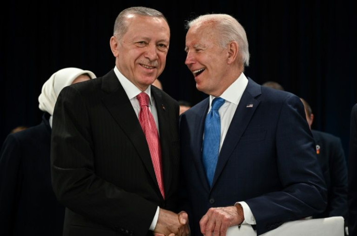 US President Joe Biden urged Turkish President Recep Tayyip Erdogan to lift his opposition to Sweden and Finland's NATO membership bid