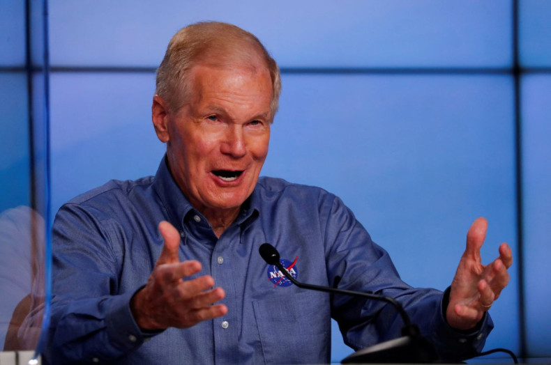 NASA Administrator Bill Nelson speaks prior to the launch of an Atlas V rocket carrying Boeing's CST-100 Starliner capsule to the International Space Station in a do-over test flight at Kennedy Space Center in Cape Canaveral, Florida, U.S. July 29, 2021. 