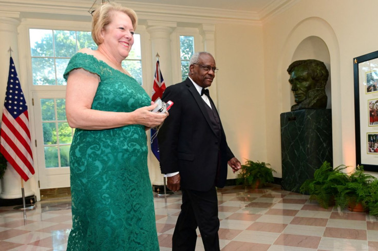 U.S. Supreme Court Justice Clarence Thomas arrives with his wife, Ginni Thomas, for a State Dinner for Australiaâs Prime Minister Scott Morrison at the White House in Washington, U.S. September 20, 2019. 