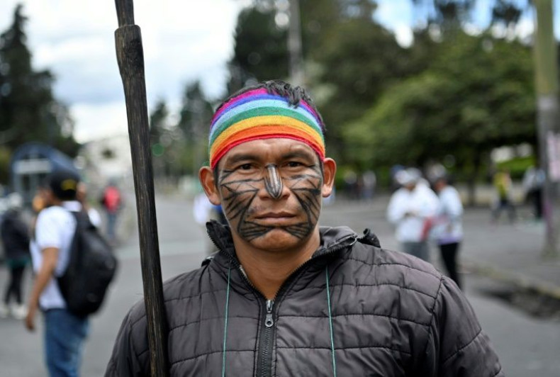 Indigenous people make up more than a million of Ecuador's 17.7 million inhabitants
