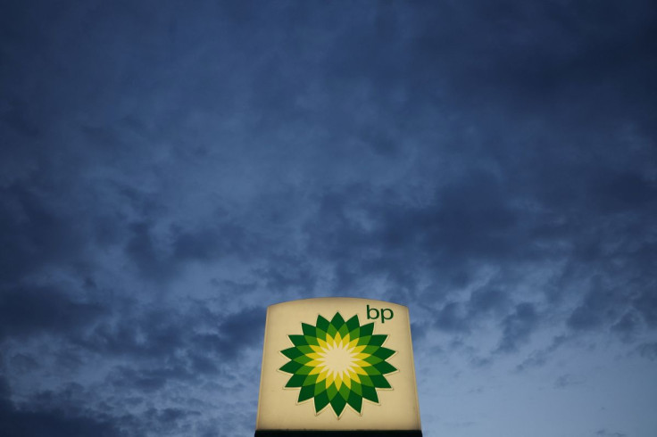 Logo of British Petrol BP is seen at petrol station in Pienkow, Poland, June 8, 2022. 