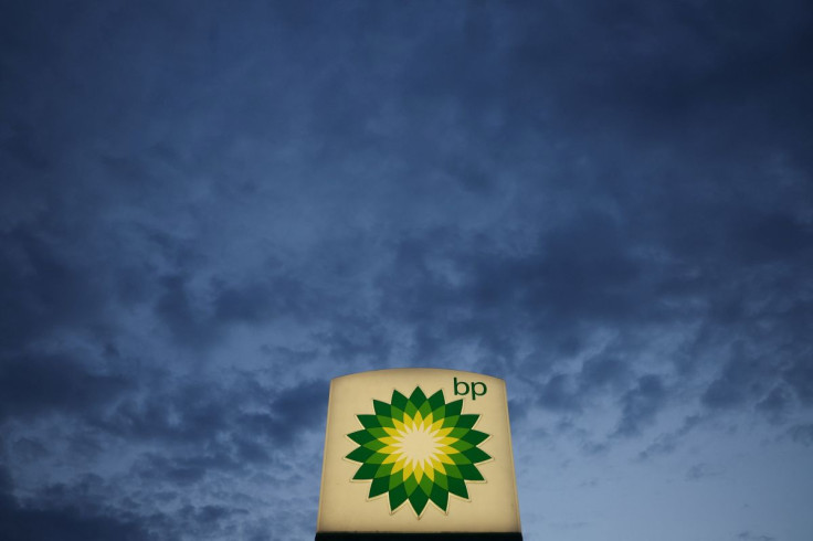 Logo of British Petrol BP is seen at petrol station in Pienkow, Poland, June 8, 2022.