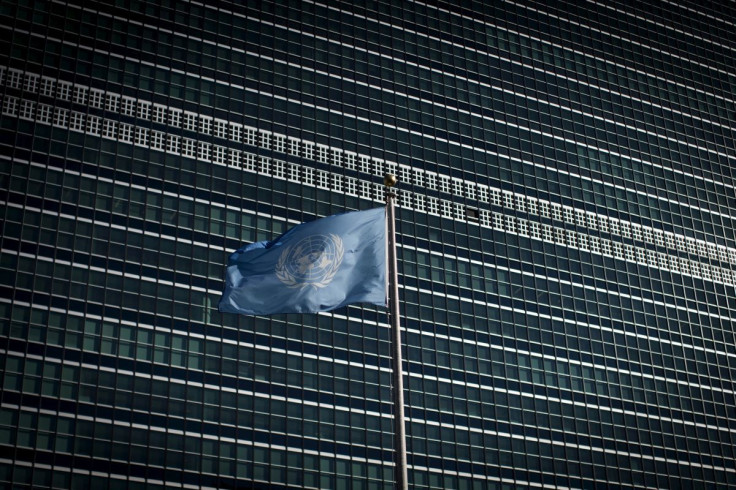 The United Nations flag flies in front of the Secretariat Building at the United Nations headquarters in New York City September 18, 2015. 