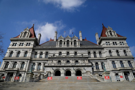 A general view of the New York State Capitol in Albany, New York, U.S., March 3, 2021. 