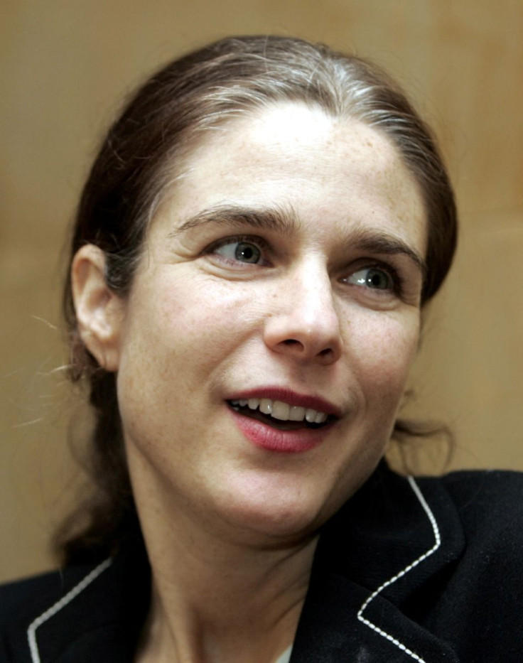 Dutch physician Rebecca Gomperts smiles before speaking at a conference, in Buenos Aires, December 10, 2004. 