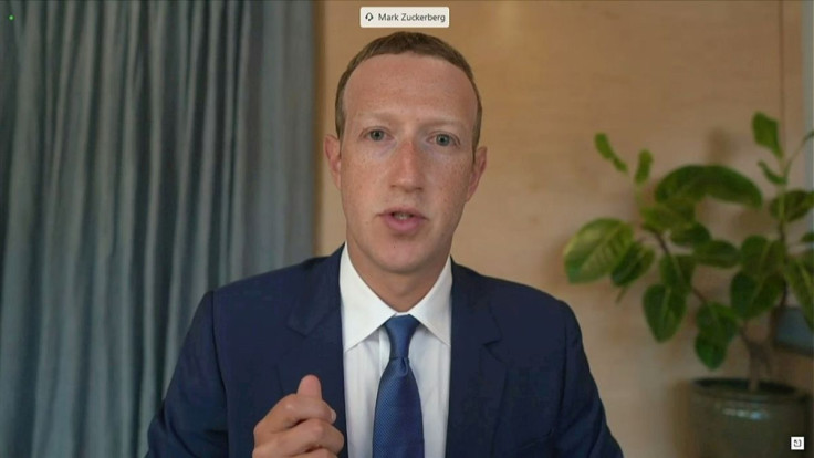 Facebook CEO Mark Zuckerberg testifies remotely via videoconference in this screengrab made from video during a Senate Judiciary Committee hearing titled, "Breaking the News: Censorship, Suppression, and the 2020 Election,? on Facebook and Twitter's conte