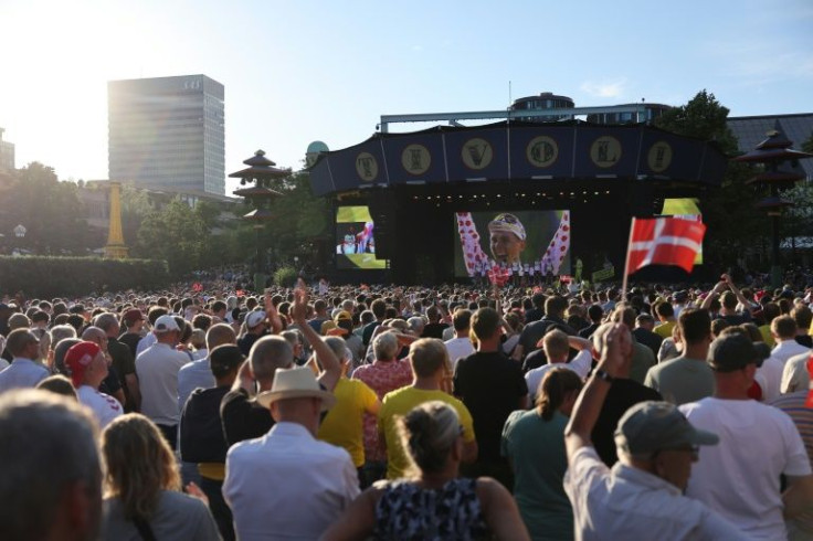 Danes came out in force to see the Tour unveiling ceremony