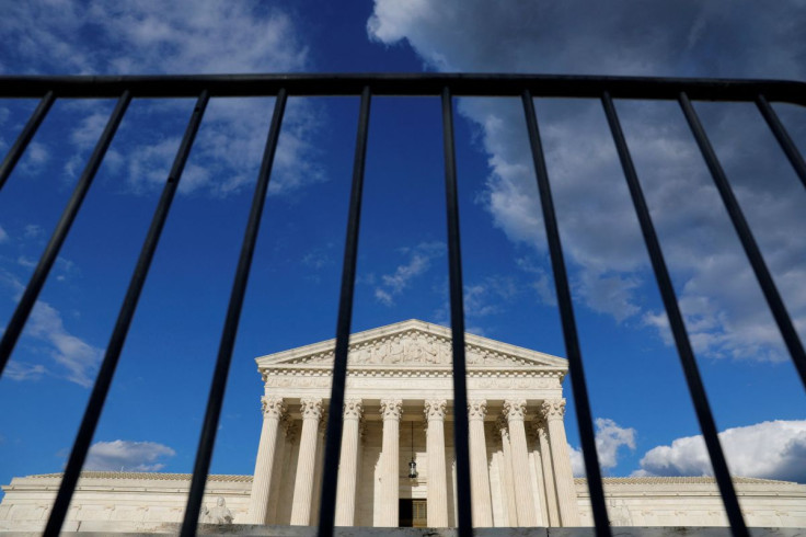 Fencing is seen in front of the United States Supreme Court Building in Washington, D.C., U.S., May 13, 2021. 