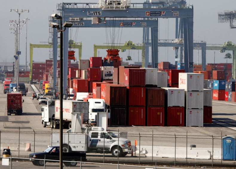 Cargo containers are seen at the Port of Long Beach, California June 19, 2008.  