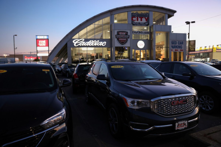 Vehicles of automobile brands belonging to General Motors Company are seen at a car dealership in Queens, New York, U.S., November 16, 2021.