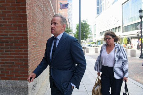 Georgetown University's former head tennis coach Gordon Ernst arrives at the federal courthouse for a sentencing hearing for his role in the vast U.S. college admissions fraud scheme called "Varsity Blues," in Boston, Massachusetts, U.S., July 1, 2022.   