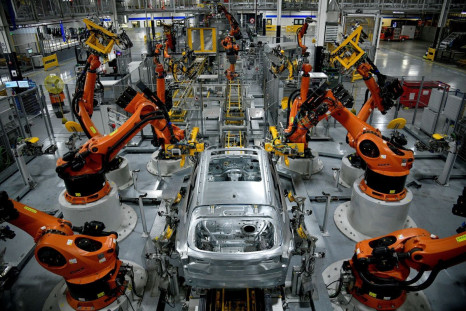 Autonomous robots assemble an X model SUV at the BMW manufacturing facility in Greer, South Carolina, U.S. November 4, 2019.  