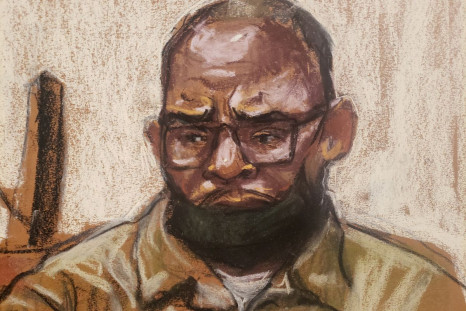 R Kelly is sentenced by Judge Ann Donnelly for federal sex trafficking at the Brooklyn Federal Courthouse in Brooklyn, New York, U.S., June 29, 2022 in this courtroom sketch. 