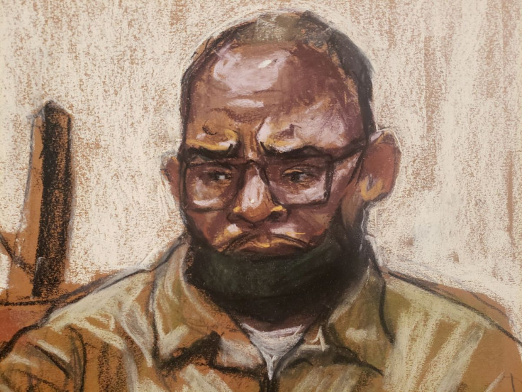 R Kelly is sentenced by Judge Ann Donnelly for federal sex trafficking at the Brooklyn Federal Courthouse in Brooklyn, New York, U.S., June 29, 2022 in this courtroom sketch. 