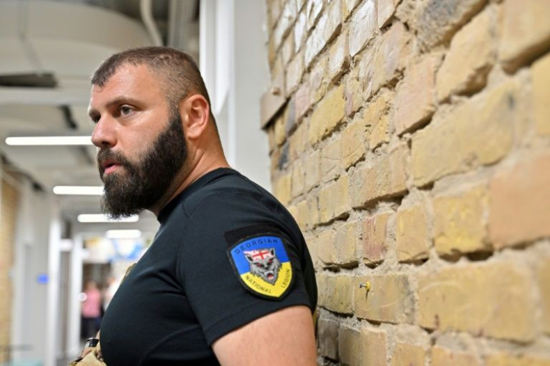 A fluent English speaker, Mamuka Mamulashvili, who is Georgian, leads around 800 fighters from some 32 countries, fighting in southeastern Ukraine