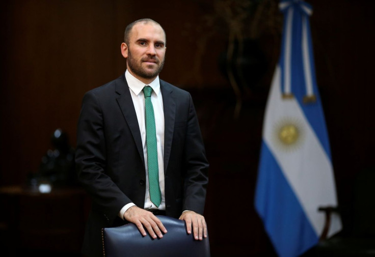Argentina's Economy Minister Martin Guzman poses for a picture before an interview with Reuters at the Economy Ministry, in Buenos Aires, Argentina December 10, 2020.