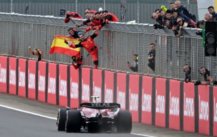 Ferrari celebrate Carlos Sainz's landmark win