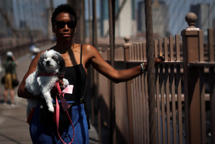 Jodie Patterson, Chair of the Human Rights Campaign (HRC) Foundation Board, poses for a photograph on the Brooklyn Bridge in New York City, New York, U.S., July 1, 2022.