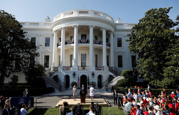 U.S. President Joe Biden delivers remarks during an Independence Day celebration on the South Lawn of the White House in Washington, U.S, July 4, 2022.  