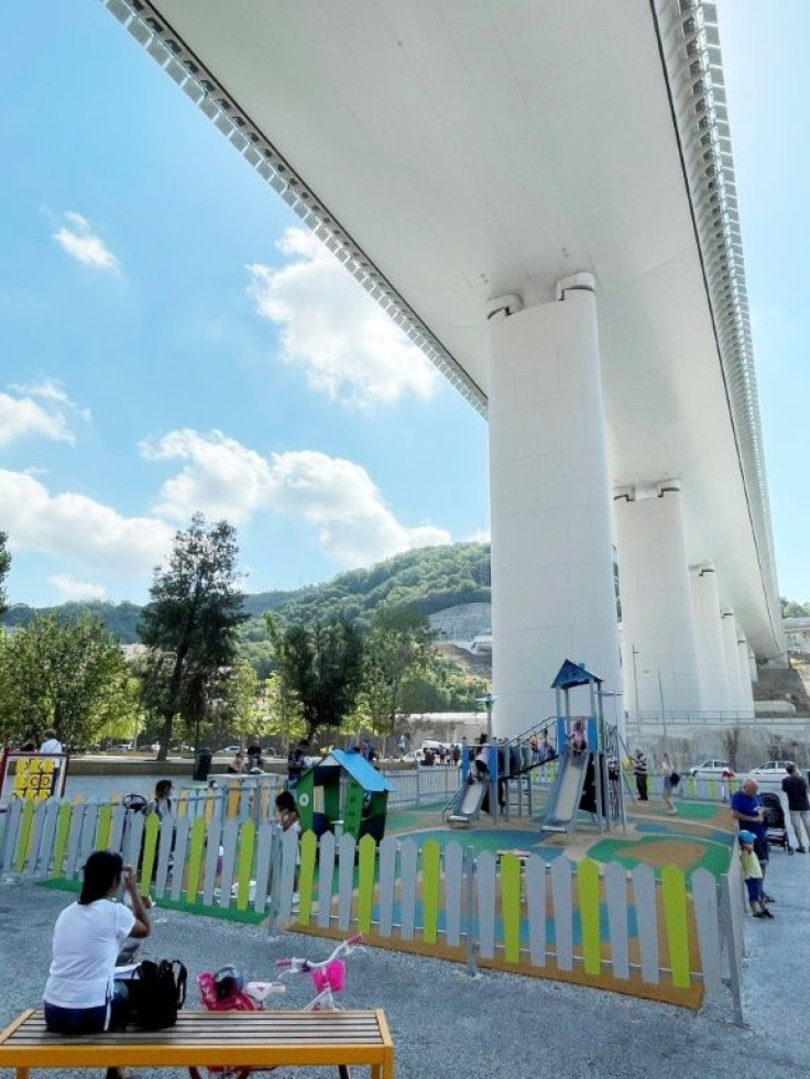 A playground under the new bridge will become a memorial park for victims of the disaster