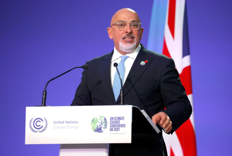 Nadhim Zahawi speaks at a news conference during the U.N. Climate Change Conference (COP26), in Glasgow, Scotland, Britain, November 5, 2021. 
