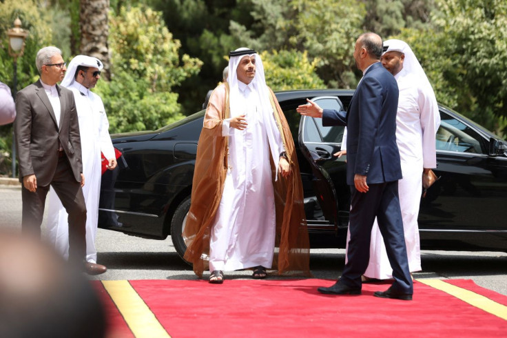 Iran's Foreign Minister Hossein Amir-Abdollahian meets with Qatari Deputy Prime Minister and Foreign Minister Sheikh Mohammed bin Abdulrahman Al Thani, in Tehran, Iran July 6, 2022. Majid Asgaripour/WANA (West Asia News Agency) via REUTERS 