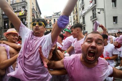 Pamplona's San Fermin festival, which dates back to medieval times, features concerts, religious processions, folk dancing and round-the-clock drinking