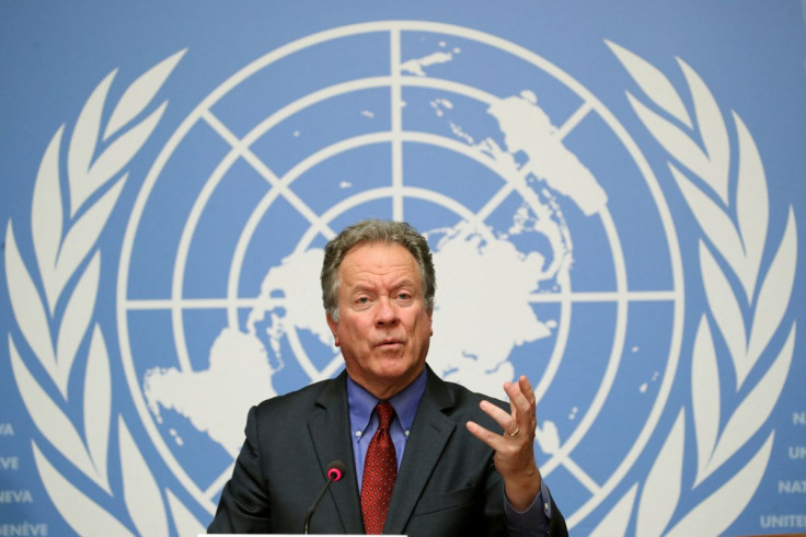 The World Food Programme (WFP) Executive director David Beasley attends a news conference on the food security in Yemen at the United Nations in Geneva, Switzerland, December 4, 2018.  