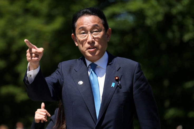 Japan's Prime Minister Fumio Kishida attends the G7 leaders summit at Bavaria's Schloss Elmau castle, near Garmisch-Partenkirchen, Germany June 26, 2022. 