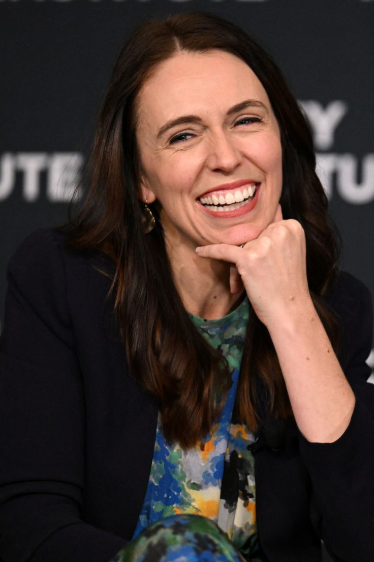 New Zealand's Prime Minister Jacinda Ardern addresses the Lowy Institute in Sydney, Australia, July 7, 2022. Dean Lewins/Pool via REUTERS