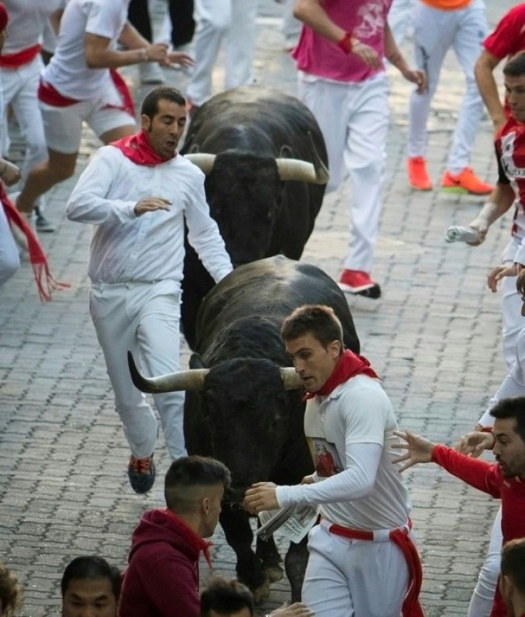 The main highlight of the festival begins on Thursday when hundreds of people race with six fighting bulls