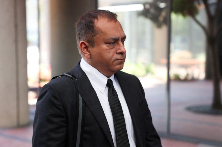 Ramesh "Sunny" Balwani, former president and chief operating officer (COO) of Theranos and ex-boyfriend of founder Elizabeth Holmes, arrives during jury deliberations at his federal trial for wire fraud and conspiracy to commit wire fraud in San Jose, Cal